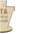 prezent na dzien ojca 23 czerwca drewniana figurka kaktus tata wie wiecej niz google ozdoba