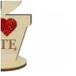 prezent na dzien ojca 23 czerwca drewniana figurka kwiat i love tate dekoracja 14 cm