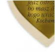 prezent na dzien ojca 23 czerwca zawieszka drewniana do samochodu serce jedz ostroznie 8x7 cm