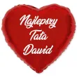 prezent na dzien ojca balon foliowy z imieniem najlepszy tata personalziowany dekoracja