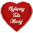 prezent na dzien ojca balon foliowy z imieniem najlepszy tata personalziowany dekoracja