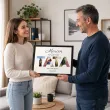prezent na dzien ojca personalizowany certyfikat w ramce z imieniem najlepszy tata na swiecie a3