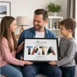 prezent na dzien ojca personalizowany certyfikat w ramce z imieniem najlepszy tata na swiecie a3
