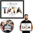 prezent na dzien ojca personalizowany certyfikat w ramce z imieniem najlepszy tata na swiecie a3