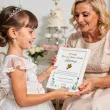 prezent na komunie personlizowana pamiatka komunijna w ramce z imieniem a4