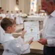 prezent na komunie personlizowana pamiatka komunijna w ramce z imieniem a4