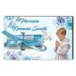 prezent na pierwsza komunie swieta karnet na banknot pieniadze chlopiec w albie 12x7 5 cm