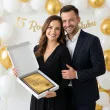 prezent na rocznice slubu jubileusz zloty certyfikat w drewnie pamiatka personalizacja imiona