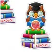 prezent na rozpoczecie roku szkolnego dekoracja kartonowa madra sowa na lizak witaj szkolo x5