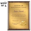 prezent na slub wesele zloty certyfikat w drewnie pamiatka personalizacja imiona