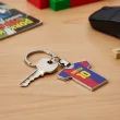prezent na urodziny dla kibica pilkarza brelok do kluczy pilka nozna personalizacja 4x3 5 cm