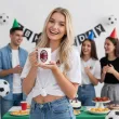 prezent na urodziny dla kibica pilkarza kubek pilka nozna ac milan personalizacja