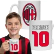 prezent na urodziny dla kibica pilkarza kubek pilka nozna ac milan personalizacja