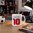 prezent na urodziny dla kibica pilkarza kubek pilka nozna ac milan personalizacja