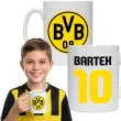 prezent na urodziny dla kibica pilkarza kubek pilka nozna borussia dortmund personalizacja