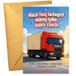 prezent na urodziny kierowcy tirowca kartka okolicznosciowa ciezarowka personalizacja tachograf