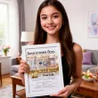 prezent na urodziny personalizowany certyfikat w ramce dowolne imie ostatnie 800 glamour