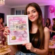 prezent na urodziny personalizowany certyfikat w ramce dowolne imie ostatnie 800 rozowy