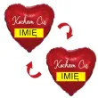 prezent na walentynki balon foliowy czerwone serce kocham cie z imieniem personalizacja 18