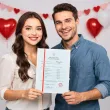 prezent na walentynki dla niego swiadectwo personalizacja certyfikat dyplom imie a4