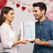 prezent na walentynki dla niego swiadectwo personalizacja certyfikat dyplom imie a4