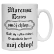 prezent na walentynki dzien chlopaka kubek personalizowany swoj chlop bialy 330 ml