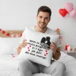 prezent na walentynki poszewka na poduszke niech ta podusia zawsze przypomina dla niej niego