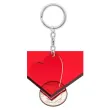 prezent na walentynki rocznice brelok do kluczy serce czerwone 4 5 cm