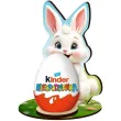 prezent na wielkanoc podstawka na jajko kinder niespodzianka bialy kroliczek figurka