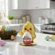 prezent na wielkanoc podstawka na jajko kinder niespodzianka kurczak i pisanki figurka