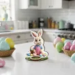 prezent na wielkanoc podstawka na jajko kinder niespodzianka pani krolikowa figurka