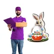 prezent na wielkanoc podstawka na jajko kinder niespodzianka pani krolikowa figurka