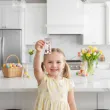 prezent na wielkanoc zajaca dla dzieci bileciki na czekoladki pani krolikowa kinder 5 szt
