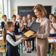 prezent na zakonczenie roku dzien edukacji certyfikat w drewnie z grawerem dla nauczyciela