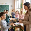 prezent na zakonczenie roku dzien edukacji certyfikat w drewnie z grawerem dla nauczyciela
