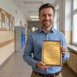 prezent na zakonczenie roku dzien edukacji certyfikat w drewnie z grawerem dla nauczyciela