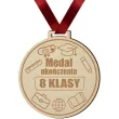 prezent na zakonczenie roku szkolnego drewniany medal ukonczenie 8 klasy upominek