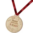 prezent na zakonczenie roku szkolnego drewniany medal ukonczenie 8 klasy upominek