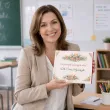 prezent na zakonczenie roku szkolnego etykieta na czekoladki merci dla nauczyciela szkola