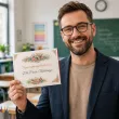 prezent na zakonczenie roku szkolnego etykieta na czekoladki merci dla nauczyciela szkola