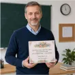 prezent na zakonczenie roku szkolnego etykieta na czekoladki merci dla nauczyciela szkola