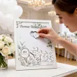 prezent pamiatka pierwszej komunii swietej ksiega gosci w ramce wrzutka eukaliptus beauty