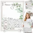 prezent pamiatka pierwszej komunii swietej ksiega gosci w ramce wrzutka eukaliptus beauty xl