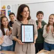 prezent personalizowany dla nauczyciela na zakonczenie roku swiadectwo szkolne dyplom w ramce a4
