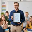 prezent personalizowany dla nauczyciela na zakonczenie roku swiadectwo szkolne dyplom w ramce a4