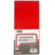 przekladki kartonowe do segregatora czerwowe d rect 100 szt