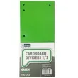 przekladki kartonowe do segregatora zielone d rect 100 szt