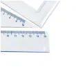 przybory geometryczne classic 4 elementy z linijka 15 cm transparent z granatem titanum