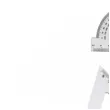 przybory geometryczne classic 4 elementy z linijka 20 cm transparent z czarnym titanum