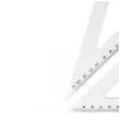 przybory geometryczne classic 4 elementy z linijka 20 cm transparent z czarnym titanum